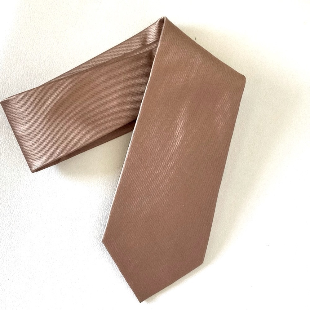 Club Room 100% Silk Bronze Tie